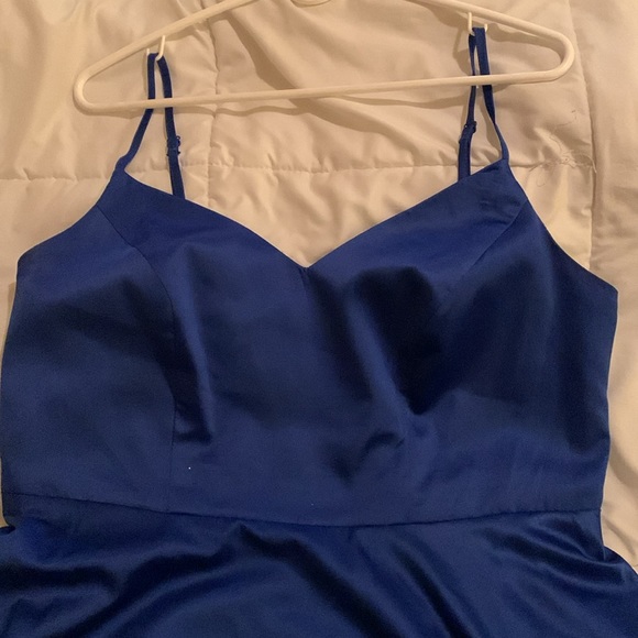 Bright Blue Fun little party or holiday event dress! Size 14W - Picture 2 of 7